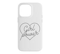 Carcasa para iPhone 14 Pro MAX Chica Poder Corazón Amor Mujeres poderosas Fuerte Empoderar Mujer