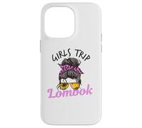 Carcasa para iPhone 14 Pro MAX Chicas a Juego Viaje Lombok moño desordenado