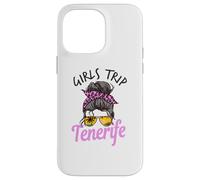 Carcasa para iPhone 14 Pro MAX Chicas a Juego Viaje Tenerife moño desordenado