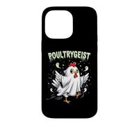 Carcasa para iPhone 14 Pro MAX Chicken Ghost Poultrygeist Halloween Costume Farmer