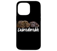 Carcasa para iPhone 14 Pro MAX Chocolate Lab Perro Brown Labrador Retriever Lover