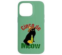 Carcasa para iPhone 14 Pro MAX Cinco de Meow - Fun Beer Taco Cat Cinco de Mayo