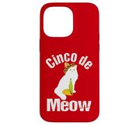 Carcasa para iPhone 14 Pro MAX Cinco de Meow - Fun Beer Taco Cat Cinco de Mayo