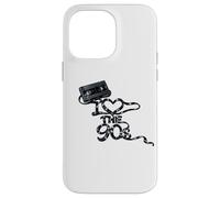 Carcasa para iPhone 14 Pro MAX Cinta Adhesiva Suelta con Texto «I Heart The 90s Movie Store Rent»