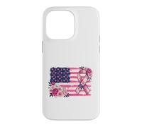 Carcasa para iPhone 14 Pro MAX Cinta de Apoyo de Bandera patriótica Americana diseño Floral