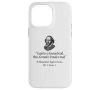 Carcasa para iPhone 14 Pro MAX Cita de Shakespeare - Cupido es un Chico knavish