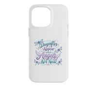 Carcasa para iPhone 14 Pro MAX Cita Espiritual del Recuerdo del ángel de la libélula