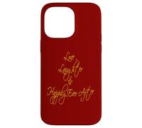 Carcasa para iPhone 14 Pro MAX Cita romántica Love Laughter and Happily Ever After