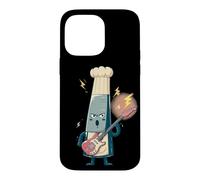 Carcasa para iPhone 14 Pro MAX Cocinero Divertido con Guitarra eléctrica para Amantes del Rock y la Cocina