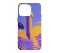 Carcasa para iPhone 14 Pro MAX Columna Clásica Flotando sobre Agua Neón