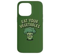 Carcasa para iPhone 14 Pro MAX Come Tus Verduras Vegano Vegetariano Divertido Brócoli Dieta