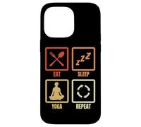 Carcasa para iPhone 14 Pro MAX Comer Dormir Yoga Repetir Yoga Ejercicio