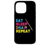 Carcasa para iPhone 14 Pro MAX Comer sueño Draw Repeat