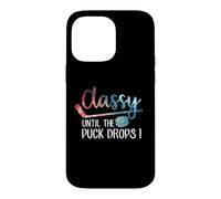 Carcasa para iPhone 14 Pro MAX con Clase hasta Que el Disco caiga Hockey