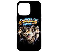 Carcasa para iPhone 14 Pro MAX Concierto Musical Wolf Heavy Metal 80s Animal Rock N Roll