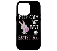 Carcasa para iPhone 14 Pro MAX Conejito de Pascua Keep Calm and Have a Easter Egg