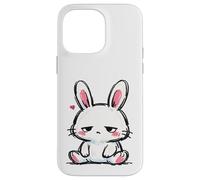Carcasa para iPhone 14 Pro MAX Conejito Triste, Tan Lindo gráfico de Conejo