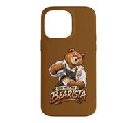 Carcasa para iPhone 14 Pro MAX ¡Confía en mí, Soy un Bearista! Divertido diseño de Oso Barista