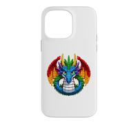 Carcasa para iPhone 14 Pro MAX Cool Dragon Master Builder Building Blocks Bricks Kids Boys