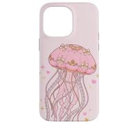 Carcasa para iPhone 14 Pro MAX Coquette Jellyfish Pink Bow Pearls Soft Girl Aesthetic