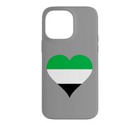 Carcasa para iPhone 14 Pro MAX Corazón con los Colores de la Bandera de Extremadura