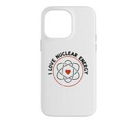 Carcasa para iPhone 14 Pro MAX Corazón de molécula de Signo atómico - Amo a los Maestros de energía Nuclear