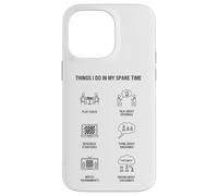 Carcasa para iPhone 14 Pro MAX Cosas Que Hago en mi Tiempo Libre - Amante del ajedrez