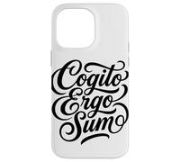 Carcasa para iPhone 14 Pro MAX Cotización de Pensador filósofo Latino de Cogito Ergo Sum