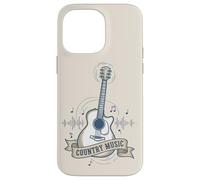 Carcasa para iPhone 14 Pro MAX Country Music Guitarra Soundwave Retro Western Cowgirl