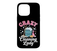 Carcasa para iPhone 14 Pro MAX Crazy Cleaning Lady Conserje