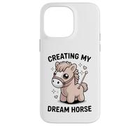Carcasa para iPhone 14 Pro MAX Creando mi Caballo de ensueño Kawaii Pastel Pony