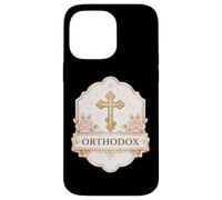 Carcasa para iPhone 14 Pro MAX Cruz Cristiana ortodoxa Oriental Oriental para Mujer y niña Floral