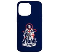 Carcasa para iPhone 14 Pro MAX Cruzada Caballero Medieval Inglaterra Inglés San Jorge Histórico