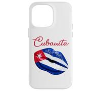 Carcasa para iPhone 14 Pro MAX Cubanita Lips Formed by The Cuban Flag Design
