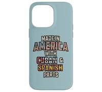 Carcasa para iPhone 14 Pro MAX Cubano y España Made In America Mix Heritage Vintage