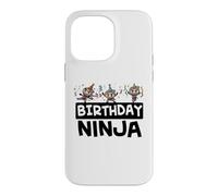 Carcasa para iPhone 14 Pro MAX Cumpleaños Ninjas Cumpleaños Ninja