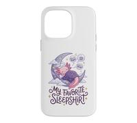 Carcasa para iPhone 14 Pro MAX Cute Axolotl My Favorite Sleepshirt Kawaii Teen Pajama