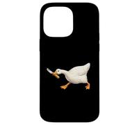 Carcasa para iPhone 14 Pro MAX Cute but Dangerous Duck with Knife Funny Silly Duck Meme
