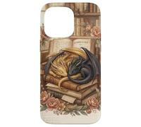 Carcasa para iPhone 14 Pro MAX Cute Dragon Wings Book Lover Librarian Fantasy Bookish