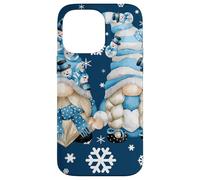 Carcasa para iPhone 14 Pro MAX Cute Winter Gnomes with Snowflakes Snowball Decor & Snowman