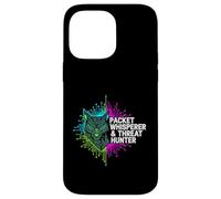 Carcasa para iPhone 14 Pro MAX Cybersecurity Threat Hunter Packet Whisperer Wolf