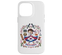 Carcasa para iPhone 14 Pro MAX Dabbing Vestido de Bandera de niña de Corea del Sur Mugunghwa Pride Heritage