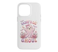 Carcasa para iPhone 14 Pro MAX Daddy'S Lil' Ghoul Funny Pastel Pink Ghost Halloween Graphic