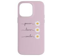Carcasa para iPhone 14 Pro MAX Daisy Plant Peace Love Smile Common Daisy Flower