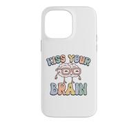 Carcasa para iPhone 14 Pro MAX Dale un Beso a tu Cerebro, inspira, educa, Genial, Retro, Vintage