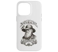 Carcasa para iPhone 14 Pro MAX Darwin El Naturalista Retrato Pinzón Barco Ciencia