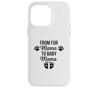 Carcasa para iPhone 14 Pro MAX De Fur Mama To Baby Mama Funny Dog Mom Embarazo