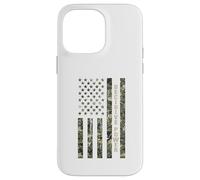 Carcasa para iPhone 14 Pro MAX Decisive Power USA American Flag Camouflage Distressed