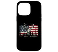 Carcasa para iPhone 14 Pro MAX Deer US Flag - Buck Hunting Lover Big Game Hunter