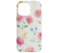 Carcasa para iPhone 14 Pro MAX Delicado diseño de jardín Floral de Acuarela de Primavera